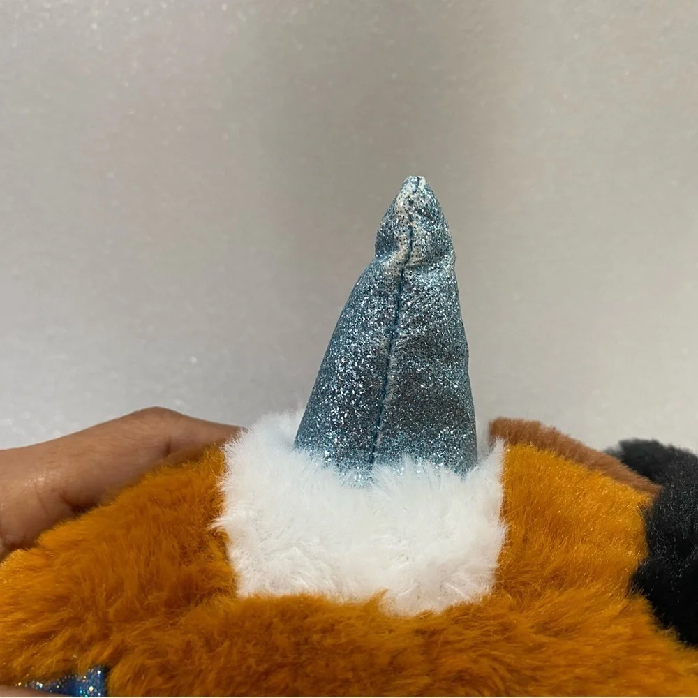 Very soft and comfortable plushie with big ears and eyes made by Raindocorns